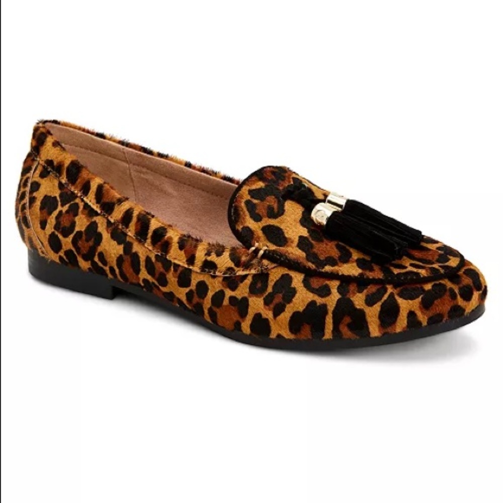 NIB Charter Club Leopard Loafers